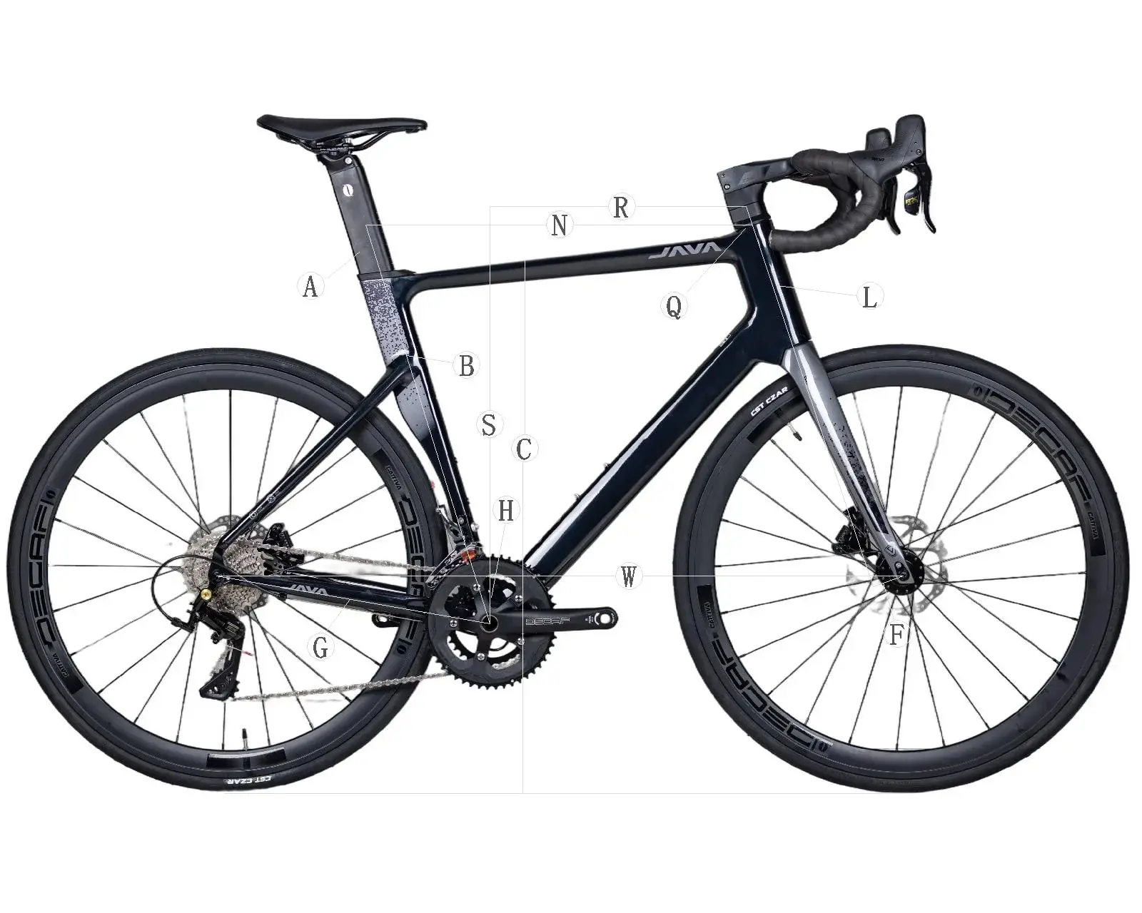 JAVA Siluro 6 Top 105 12 Speed Road Bike (4)