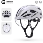 Sunrimoon Cycling Helmet with Photochromic Sunglasses and 3D Grid S79