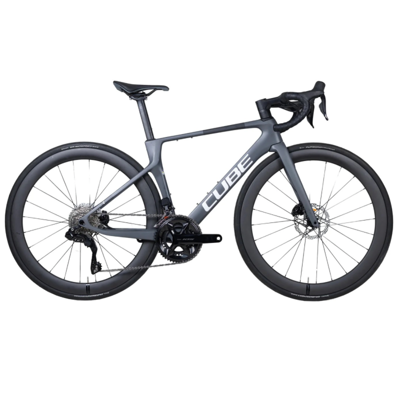 CUBE AGREE C:62 105 Di2 grey ‘n’ black with Carbon Wheelset